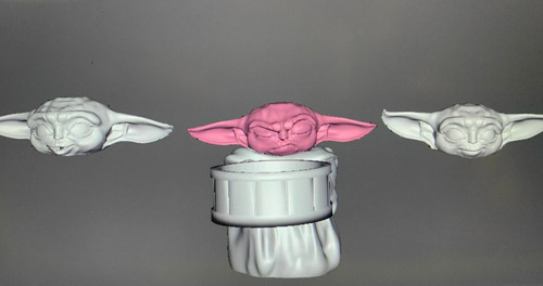 Maceta Baby Yoda Para Decorar La Casa O El Ja- Arte Plastico