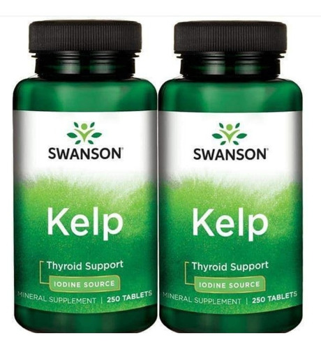 Kelp 500 Tabletas Swanson/tiroides, Envío Gratis!