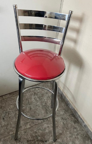 Imagen 2 de 4 de Banco Para Barra Alto Restaurant Bar Cafetería