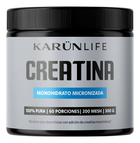Creatina Monohidratada En Polvo 300g - Karun Life