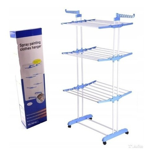 Tendedero Organizador Colgador Ropa Plegable 3 Niveles Tw116