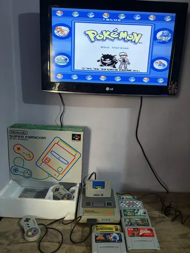 Super Famicom Caixa Serial Batendo 8 Jogos Leias Descrição