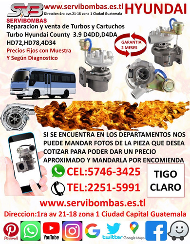 Turbos Hyundai County 3.3 D4al Gt1749s Guatemala