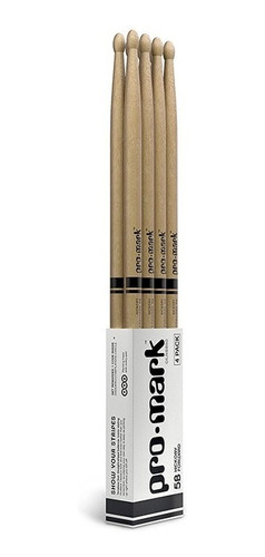 Pack X 4 Unidades-palillo Promark Hickory 5b Tx5bw4p