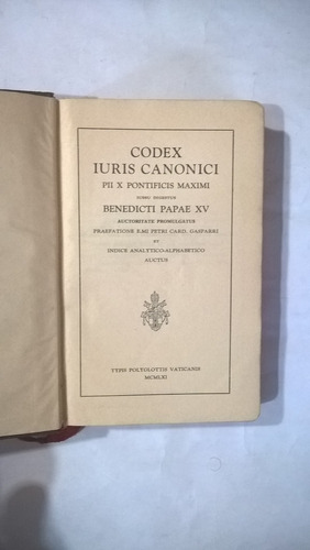 Codex Iuris Canonici - 1961 - Latín