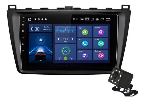 Estéreo Ram 2gb Android 10 Para Mazda 6 2008-2014 Carplay