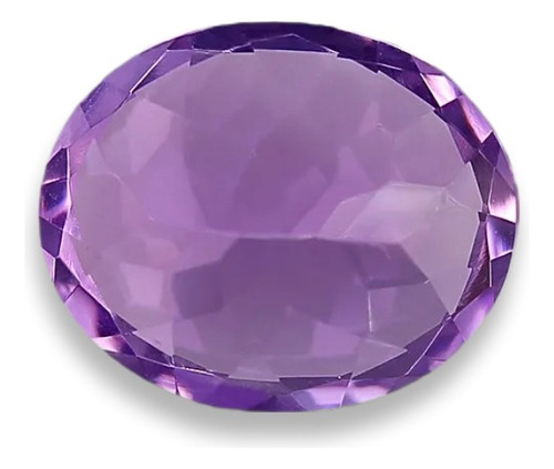 Amatista Natural Ovalada De Brasil 10x8 Mm Facetada Violeta