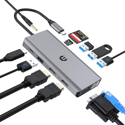 Estación De Acoplamiento Usb C, Acoplamiento Thunderbolt 3, 