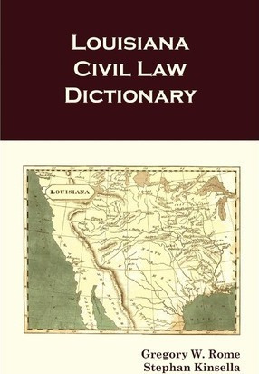 Libro Louisiana Civil Law Dictionary - Gregory W Rome