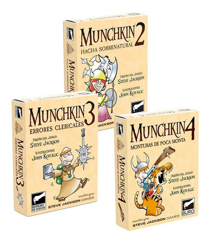 Munchkin Expansiones 2, 3 Y 4 - Bureau De Juegos