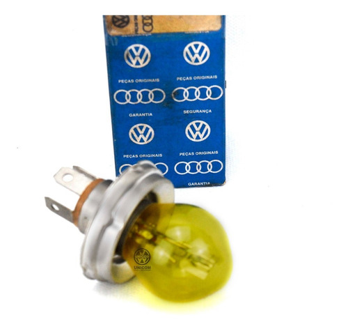 Lâmpada Farol 12v 45w Amarela Variant +original Vw