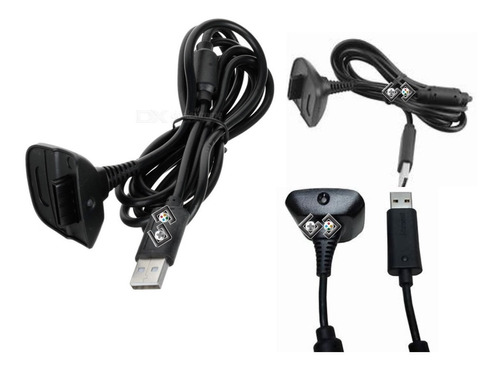 5 Cable Extensión Control Kit Carga Y Juega Para Xbox 360