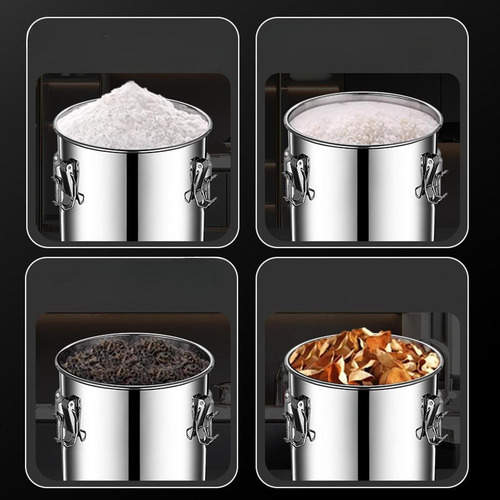 Cubo De Acero Inoxidable, Tarro De Almacenamiento 6 Litros