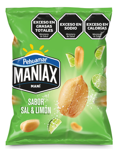 Mani Japones Maniax Sabor Sal Y Limon X 95gr | Snack Picada