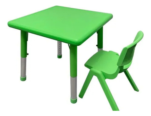 Mesa Graduable Regulable Altura Para Niños Verde