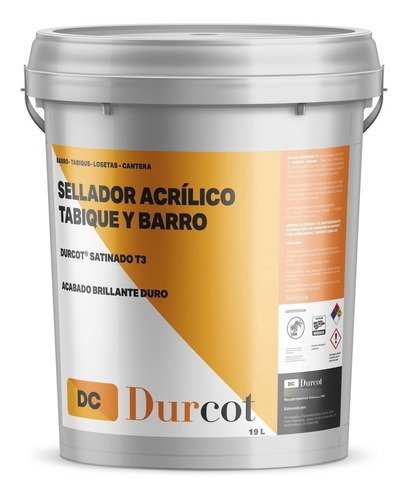 Sellador Satinado Para Ladrillo Tabique Barro  - Durcot T3