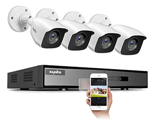 Cámara De Seguridad Sannce 8ch 1080n Sistema Dvr De Vigilanc