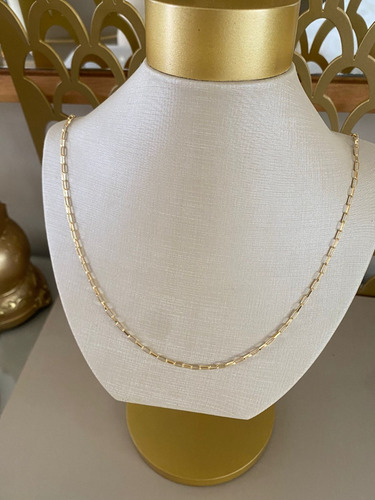 Corrente Cartier Alongado 3mm - 55cm Ouro 18k Envio Imediato