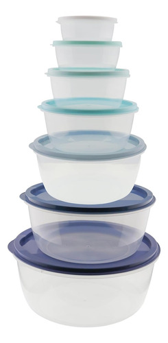 Atrdto Juego De Ensaladeras De Plástico Multicolor, Apto Par