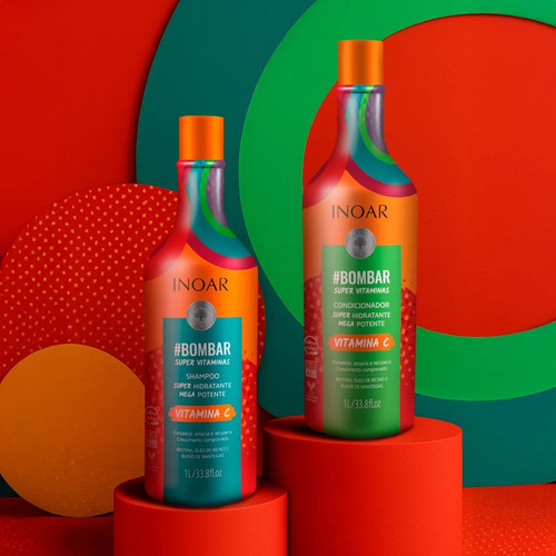 Kit Shampoo + Condicionador Crescimento Bombar Inoar 1l