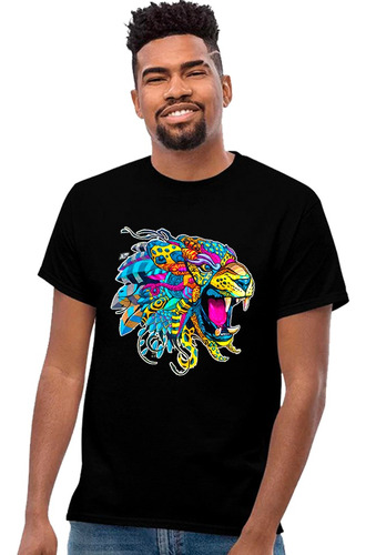 Playera Animales Hombre Tigre Diseño 04 Playeras Beloma