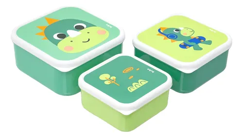 Kit Com 3 Potinhos Zoo Dino 19054 - Buba