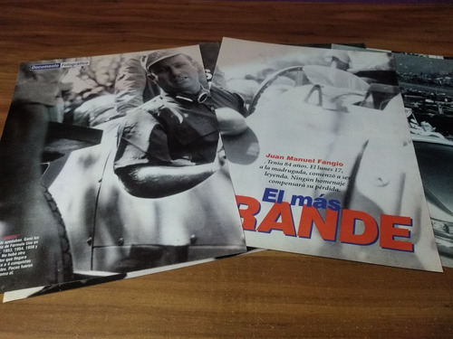 (p277) Juan Manuel Fangio * Clippings Revista 6 Pgs * 1995