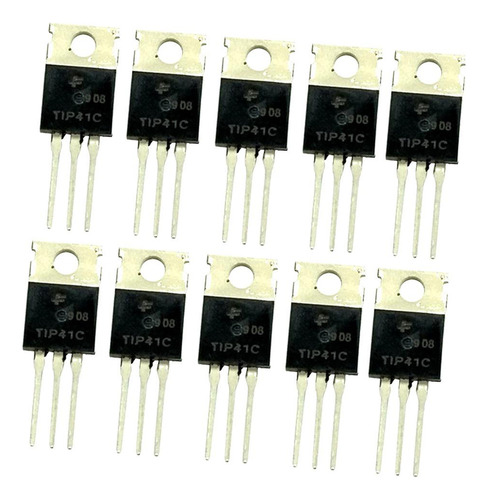 2 Nuevo Tip41c To-220 100v / 6a / 65w Npn Transistor