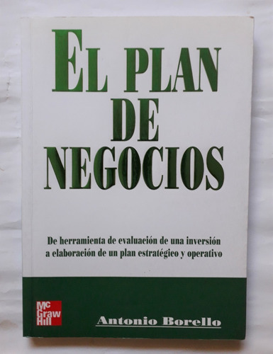 El Plan De Negocios Antonio Borello 2000 Impecable Unicodueñ