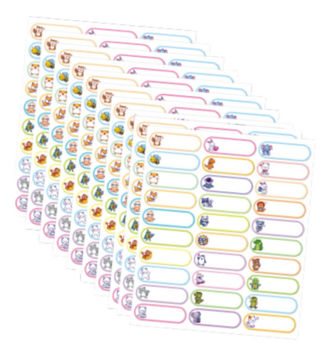 10pcs Nombre Pegatinas Etiquetas Etiquetas Pegatinas Para La