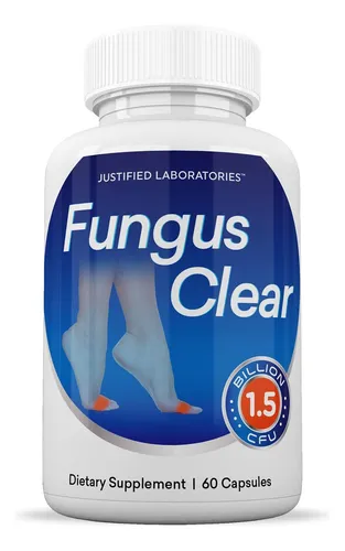 Justified Laboratories Fungus Clear Con 1.5 Mil Millones De Probióticos Ufc, 60 Cápsulas, Paquete De 3