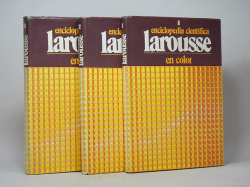 Enciclopedia Científica Larousse En Color 3 Tomos 1985 L4