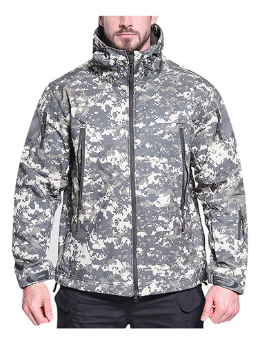 Chaqueta W De Forro Polar Cálido Para Hombre, Suave, Camufla