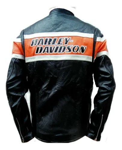 Chamarras de piel para hombre harley davidson sale