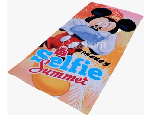 Colap Disney Mickey Mickey Con Toallon De 65cm X 130cm Color Naranja
