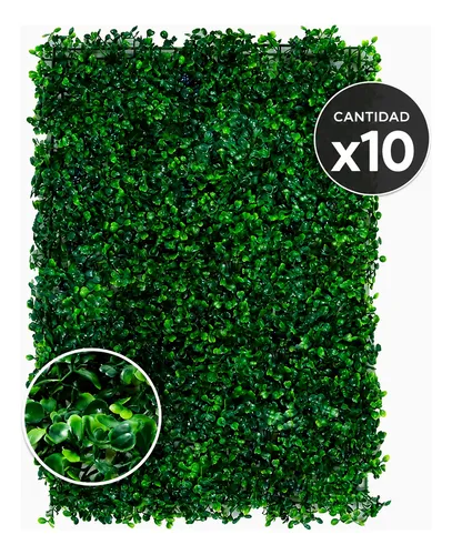 Jardín Vertical Panel Artificial 60x40cm Verde Decoración