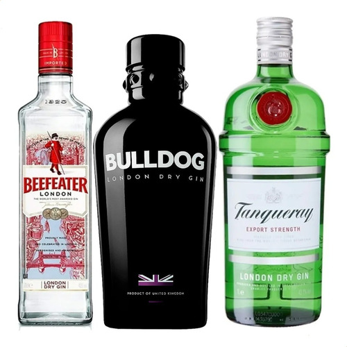 Gin Beefeater + Bulldog London + Tanqueray 01almacen