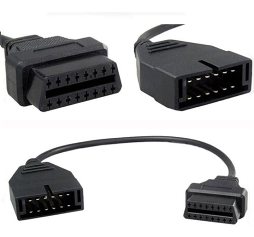 Imagen 3 de 5 de Adaptador Obd2 16 Pines A Obd Gm Daewoo 12 Pines