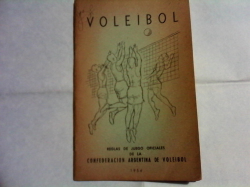 Voleibol-año 1954-reglas De Juego Oficiales De Confederacion