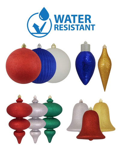 Adornos De Bolas De Plástico Inastillable 10 Cm Rojas 4 Unid