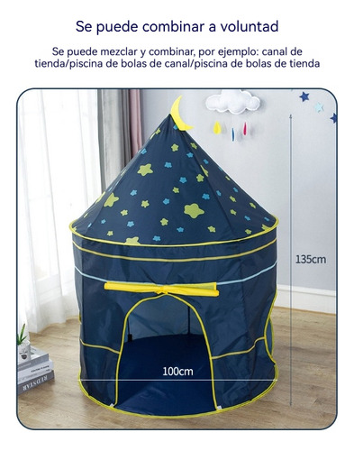 Alberca De Pelotas Con Tunel Carpa Casita Para Niñas 3 En 1