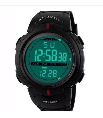 Relógio Digital Masculino Esportivo Prova D´água Atlantis