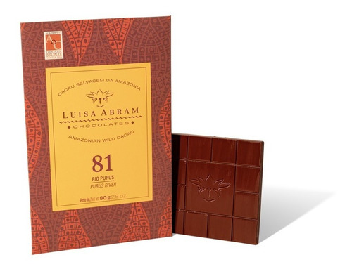 Chocolate Artesanal 81% Cacau Da Amazônia Luisa Abram