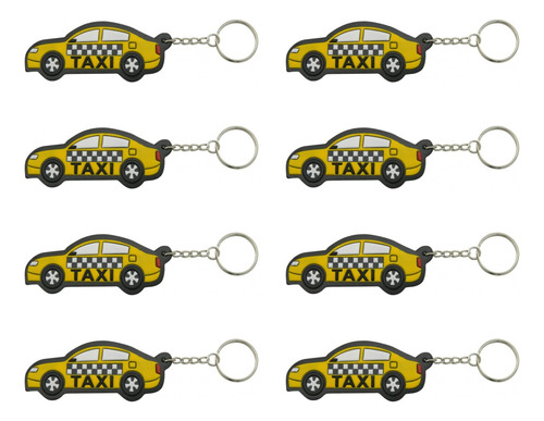 8 Llaveros Taxi Carro 