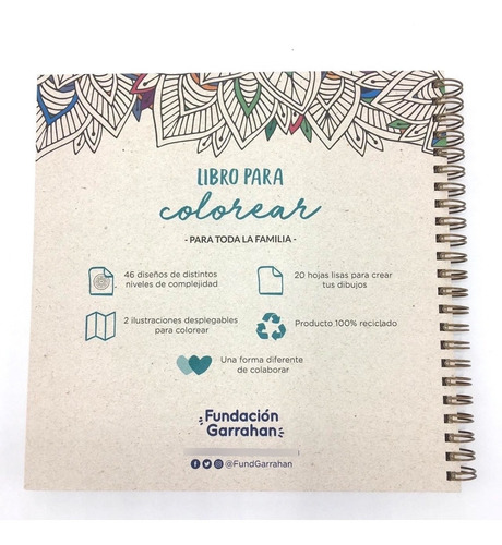 Imagen 2 de 8 de Libro Para Colorear Mandalas Y Dibujos Fundación Garrahan E