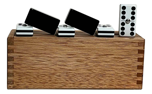 Domino Cebra Negro Madera + Baraja Faisan Roja + Cubilete