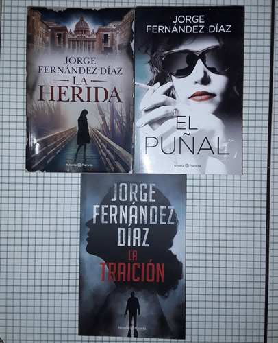 3 Libros De Jorge Fernandez Diaz Herida Puñal Traición 