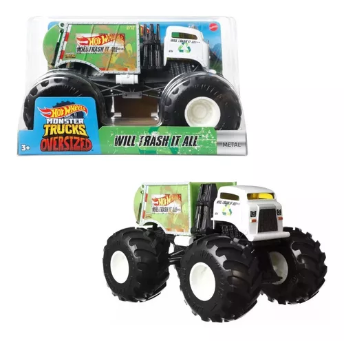 Hot Wheels Monster Trucks Will Trash It All 1:24 Scale Die-Cast