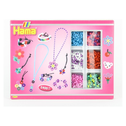 Set Hama Beads 2400 Piezas Set Hacer Collares