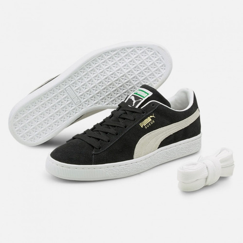 Zapatillas, Pumas Suede Xl, Cordones Negro Y Blanco